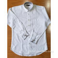 China Men's White Jacquard Shirts Long-sleeved Manufactory